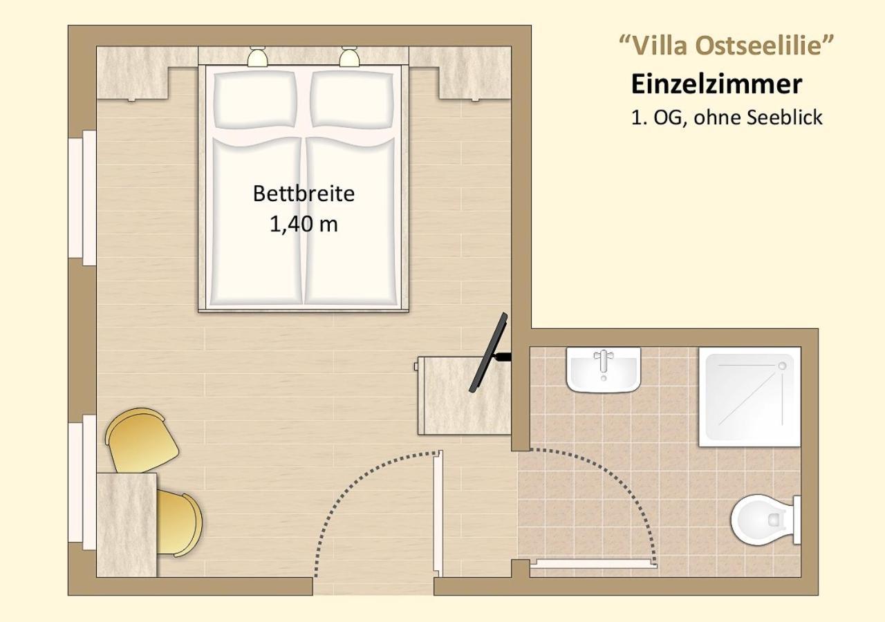Ferienzimmer In Der Villa Ostseelilie ซาสนิทซ์ ภายนอก รูปภาพ